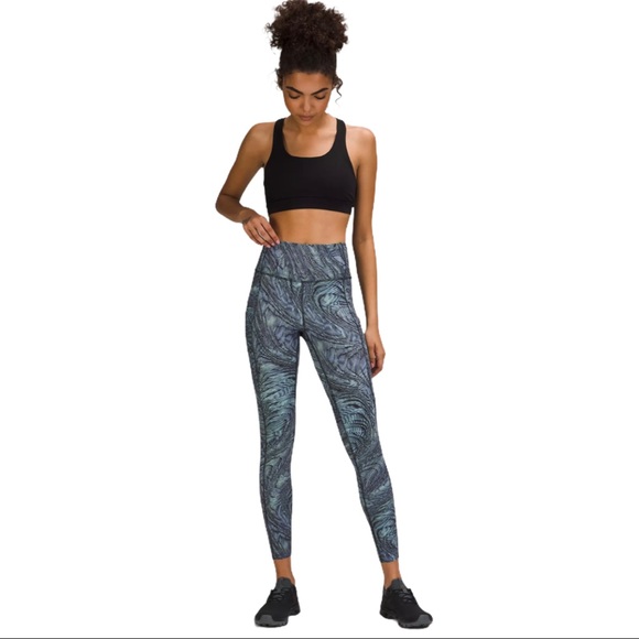 LULULEMON Fast & Free High Rise Tights 25". Inside tag removed for comfort - Picture 5 of 11